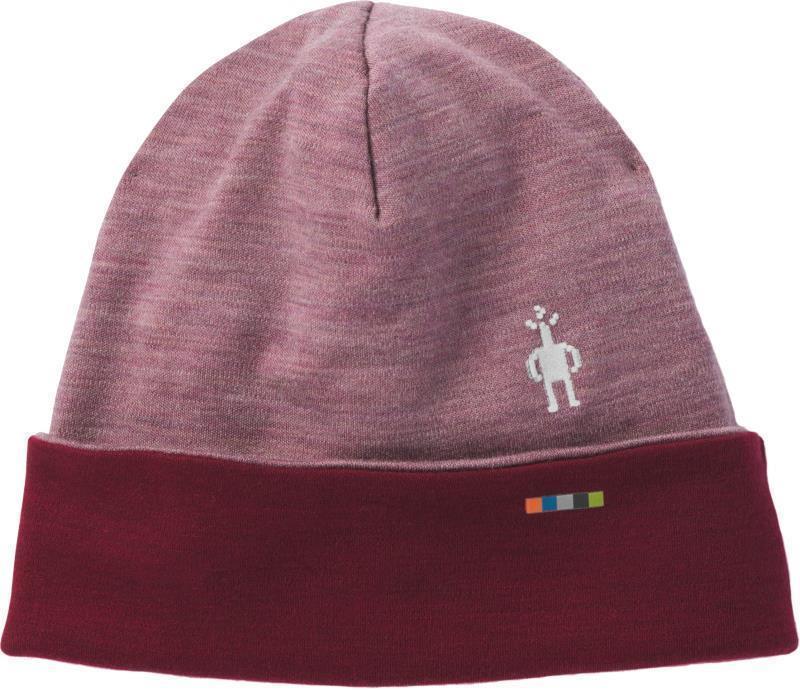 Thermal Merino (250) Reversible Cuffed Beanie - Nostalgia Rose Heather 1