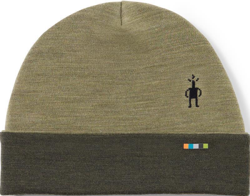 Thermal Merino (250) Reversible Cuffed Beanie - Winter Moss Heather 1