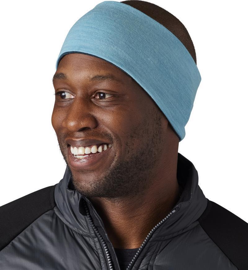 Thermal Merino (250) Reversible Headband - Twilight Blue Heather / Wave Blue Heather 3