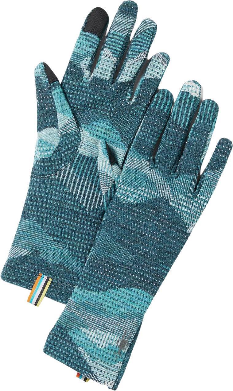 Thermal Merino Gloves - Twilight Blue Mountain Scape 1