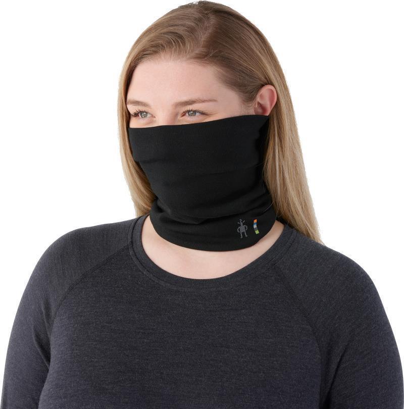 Thermal Merino Reversible Neck Gaiter - Black / Black 2