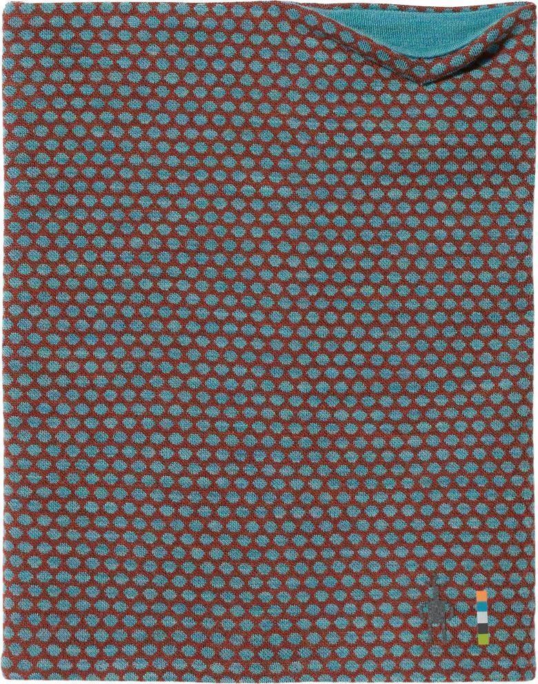 Thermal Merino Reversible Neck Gaiter - Pecan Brown Dot 1