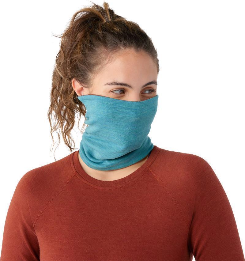Thermal Merino Reversible Neck Gaiter - Pecan Brown Dot 3