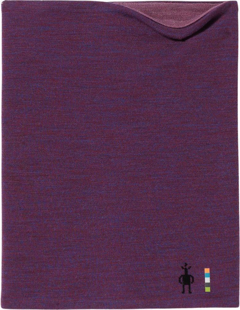 Thermal Merino Reversible Neck Gaiter - Purple Iris Heather 1