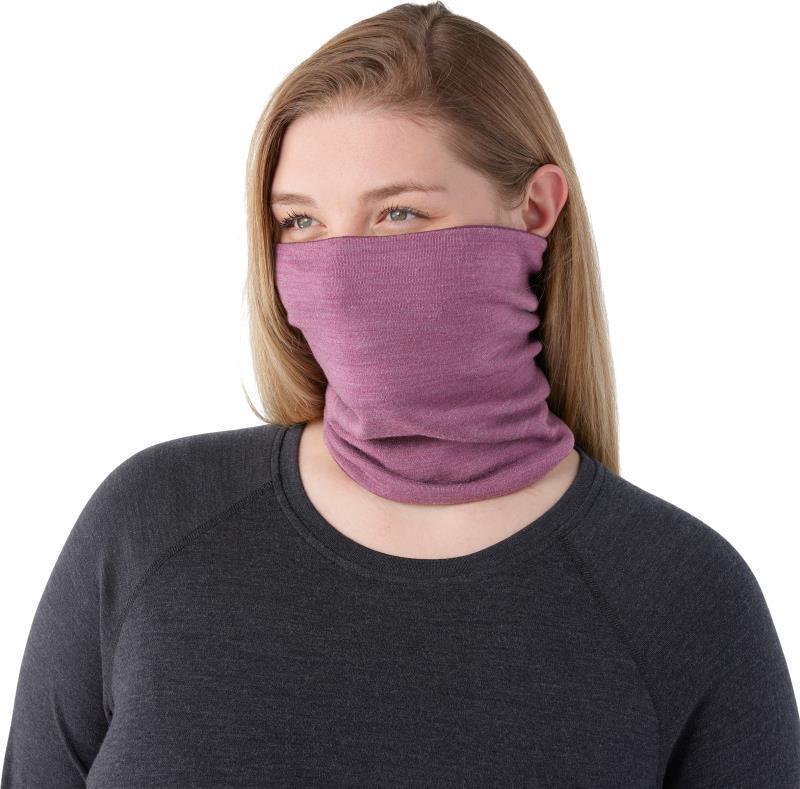 Thermal Merino Reversible Neck Gaiter - Purple Iris Heather 3