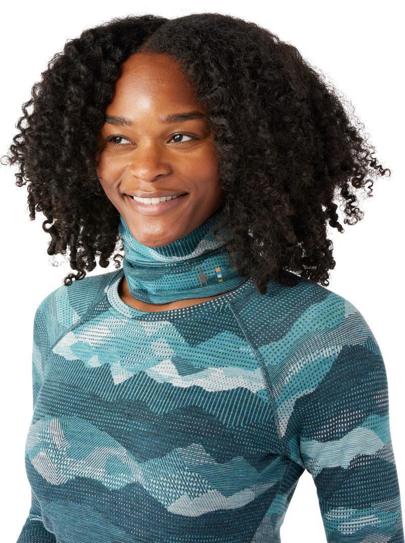 Thermal Merino Reversible Neck Gaiter - Twilight Blue Mountain Scape 2
