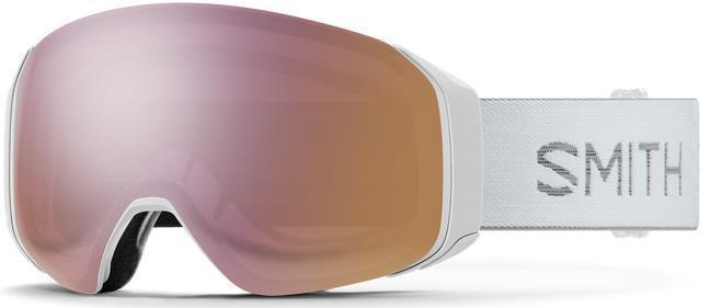 4D Mag S, White Chunky Knit Goggles, ChromaPop Everyday Rose Gold Mirror Lens / Chromapop Storm Rose - Not Applicable 1