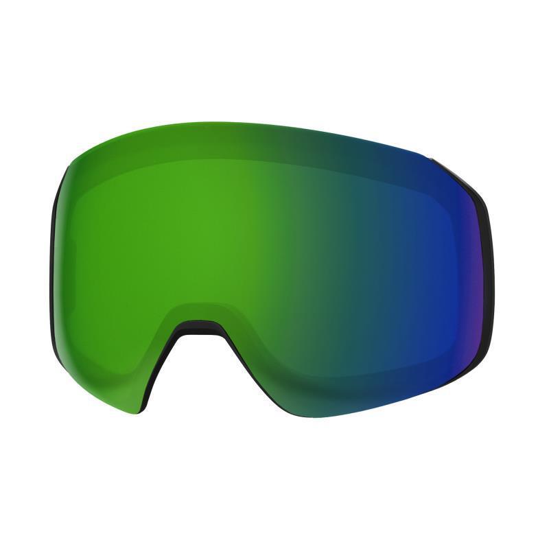 I/O Mag XL, Black Goggles, ChromaPop Sun Green Mirror Lens / Chromapop Storm Rose Flash Extra Lens - Not Applicable 1