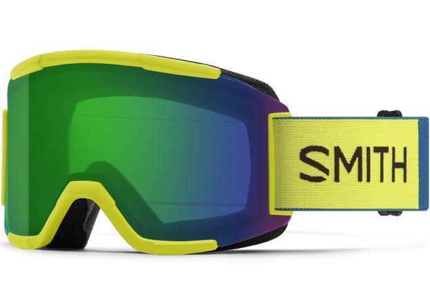 Squad, Neon Yellow Goggles, ChromaPop Everyday Green Mirror Lens / Yellow Extra Lens - Not Applicable 1