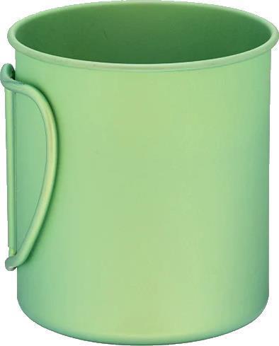 Titanium Single Cup 450 Mug - Green 2