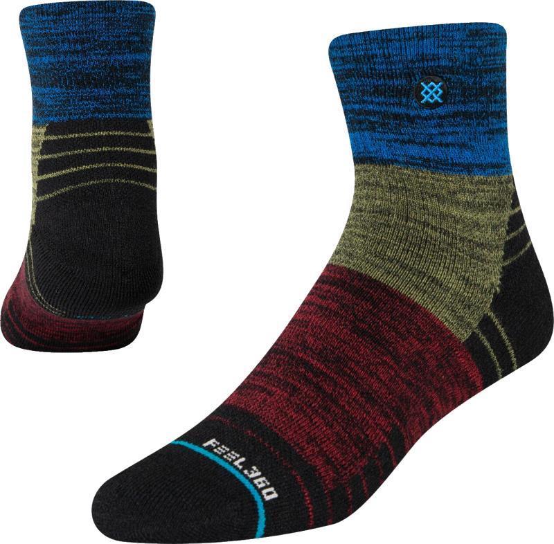 Lineage Wool Quarter Socks - Black 1