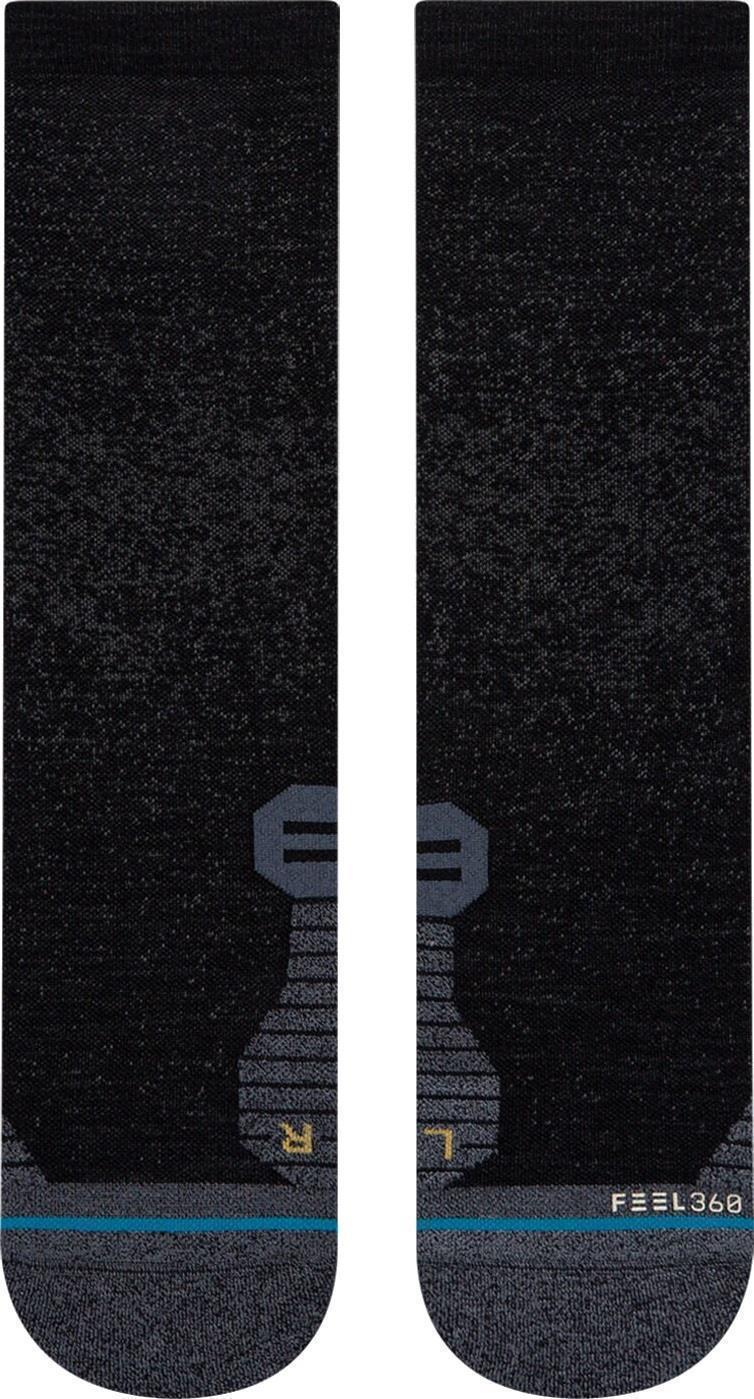 Run Wool Crew Socks - Black 2