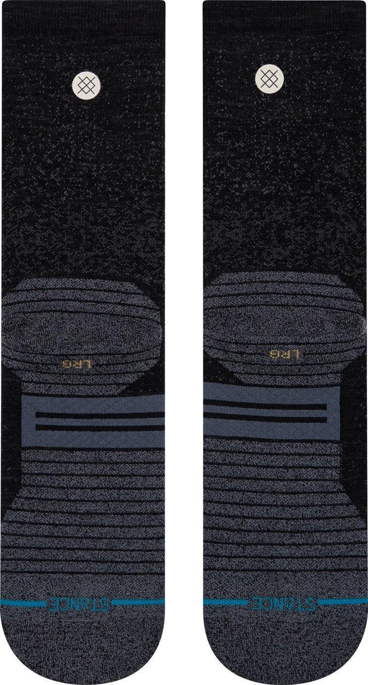 Run Wool Crew Socks - Black 3