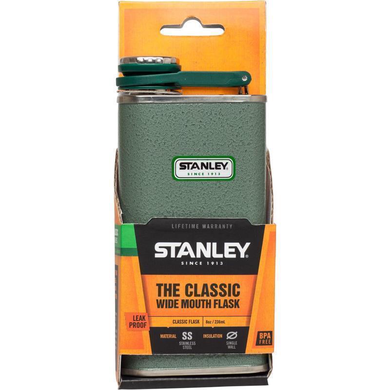 Easy Fill Wide Mouth Flask - 236ml / .23L / 8oz - Hammertone Green 4