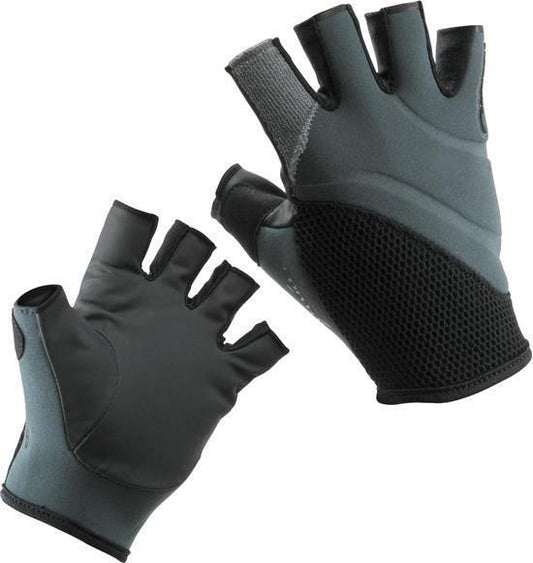 Contact Fingerless Gloves - Black / Charcoal 1