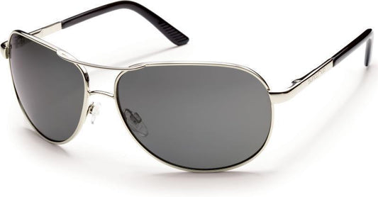 Aviator, Silver Frame, Polarized Gray Lens - Not Applicable 1