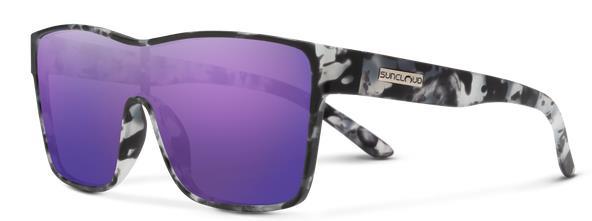 Biff, Matte Ice Tortoise Frame, Polarized Purple Mirror Lens - not applicable 1