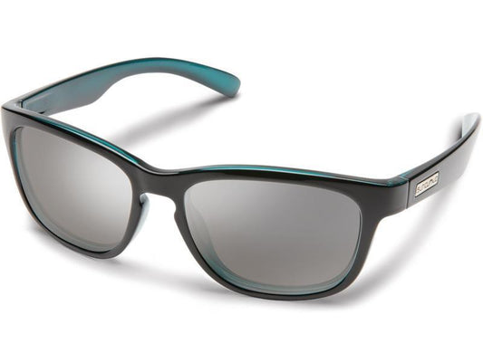 Cinco, Aqua Backpaint Frame, Polarized Silver Mirror Lens Tint - Not Applicable 1