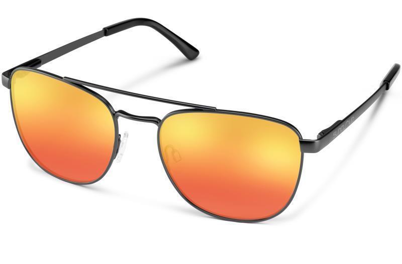 Fairlane, Matte Black Frame, Polarized Red Mirror Lens Tint - Not Applicable 1