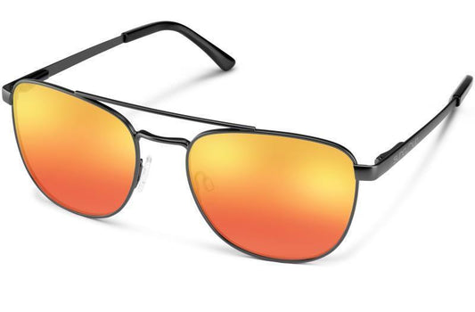 Fairlane, Matte Black Frame, Polarized Red Mirror Lens Tint - Not Applicable 1