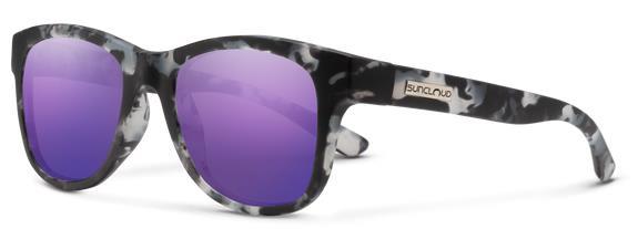 Leeway, Matte Ice Tortoise Frame, Polarized Purple Mirror Lens - not applicable 1