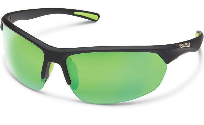 Slice, Matte Black Frame, Polarized Green Mirror Lens - Not Applicable 1