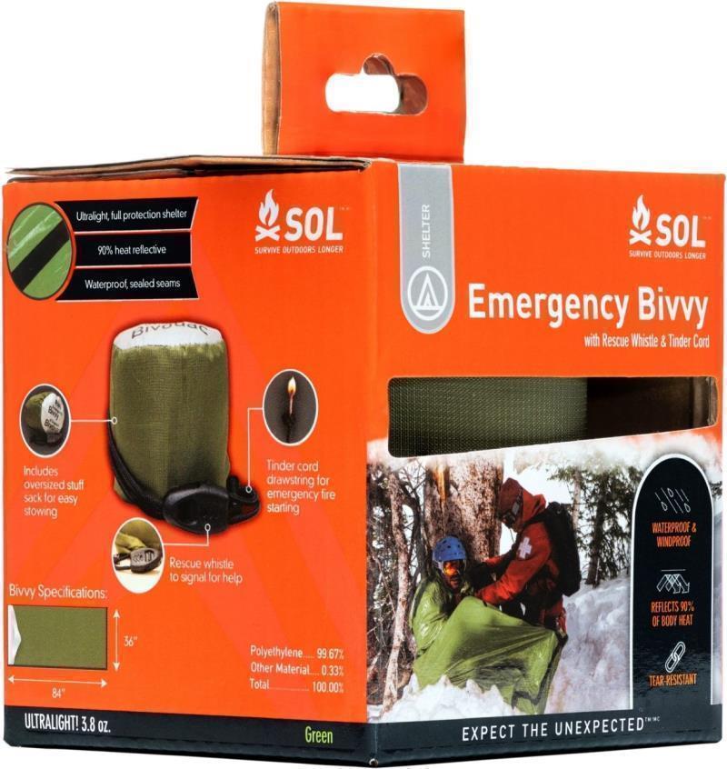 Emergency Bivvy with Rescue Whistle - OD Green 2
