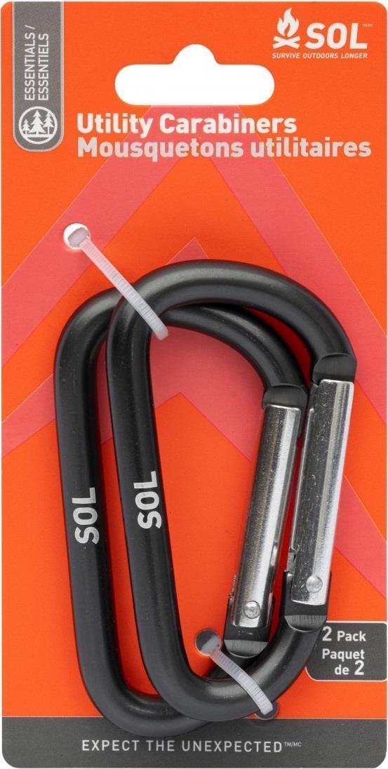 Utility Carabiner 8cm 2-Pack - Not Applicable 1