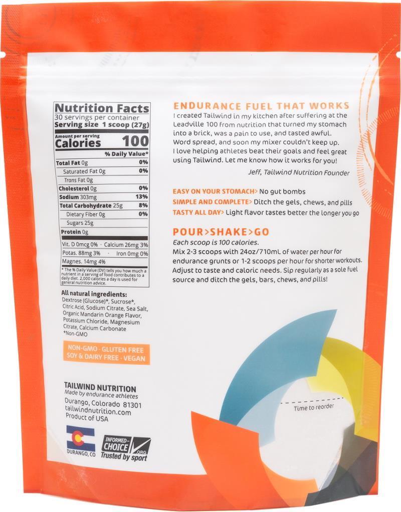 Endurance Fuel - 30 Servings - Mandarin Orange 2