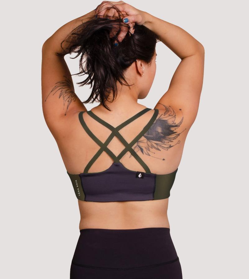 TOURA High Cut Top - Womens - Olive / Black 5