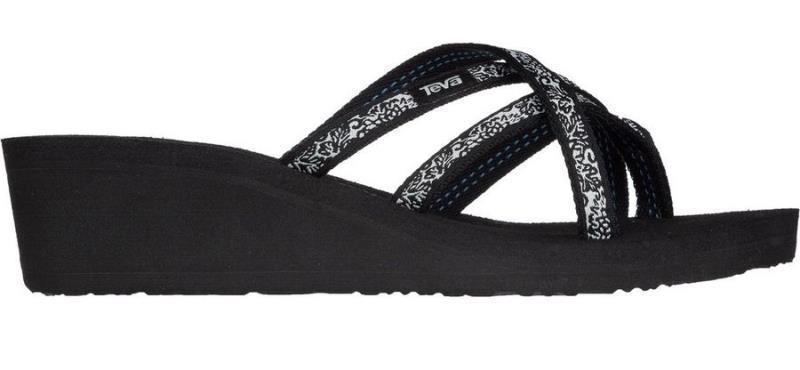 Mush Mandalyn Wedge Ola 2 - Womens - Fleur Black / White 2