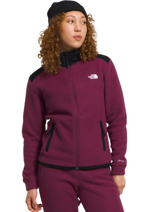 Alpine Polartec 200 Full Zip Hooded Jacket - Womens - Boysenberry / TNF Black 1