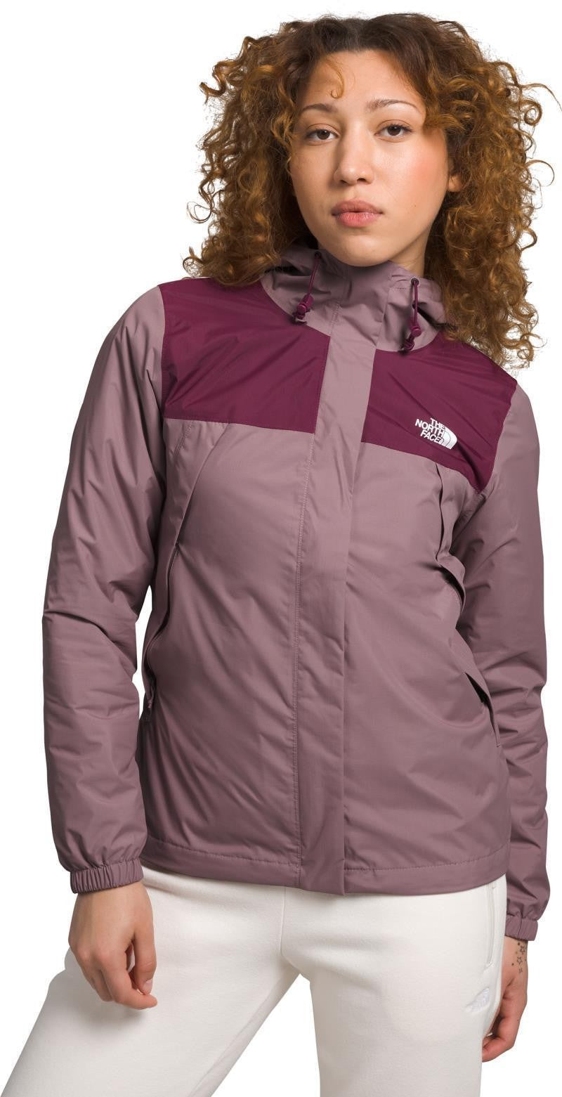Antora Jacket - Womens - fawn grey / boysenberry 1