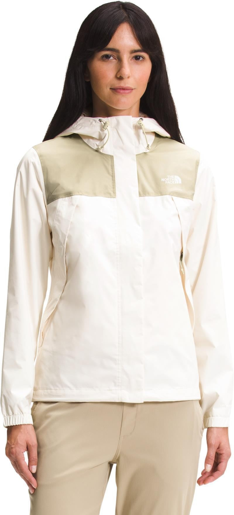 Antora Jacket - Womens - gravel / gardenia white 1