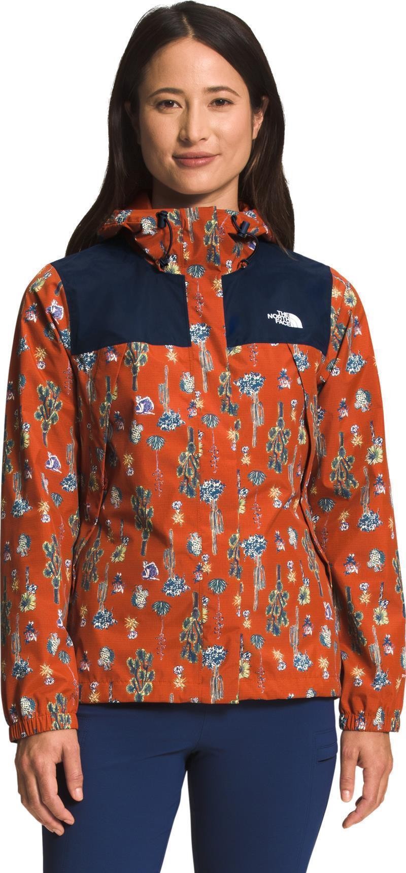 Antora Jacket - Womens - summit navy / rusted bronze cactus study print 1