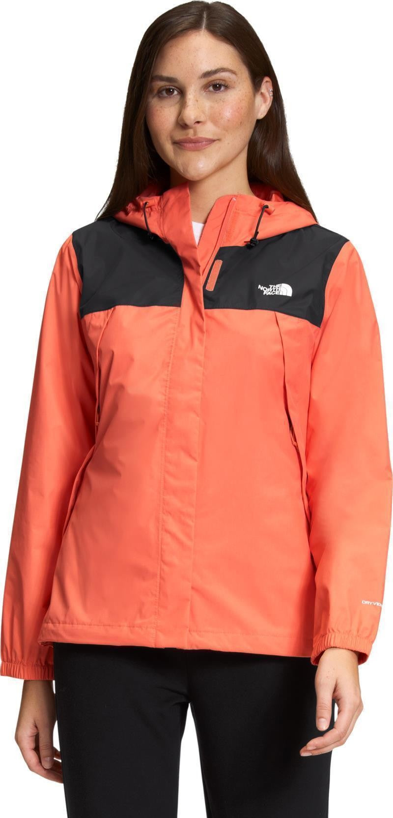 Antora Jacket - Womens - tnf black / coral sunrise 1