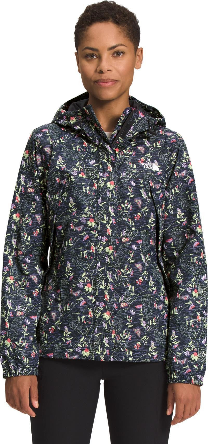 Antora Jacket - Womens - tnf black iwd print 1