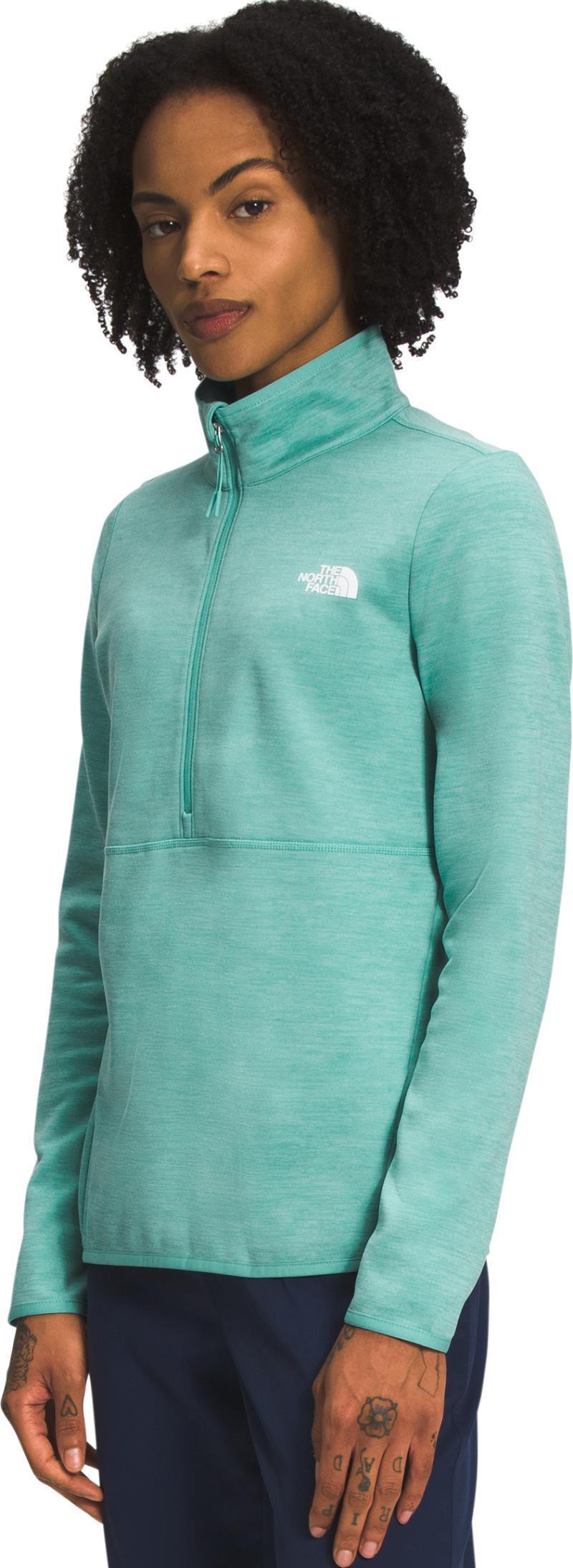 Canyonlands 1/4 Zip - Womens - Wasabi Heather 3