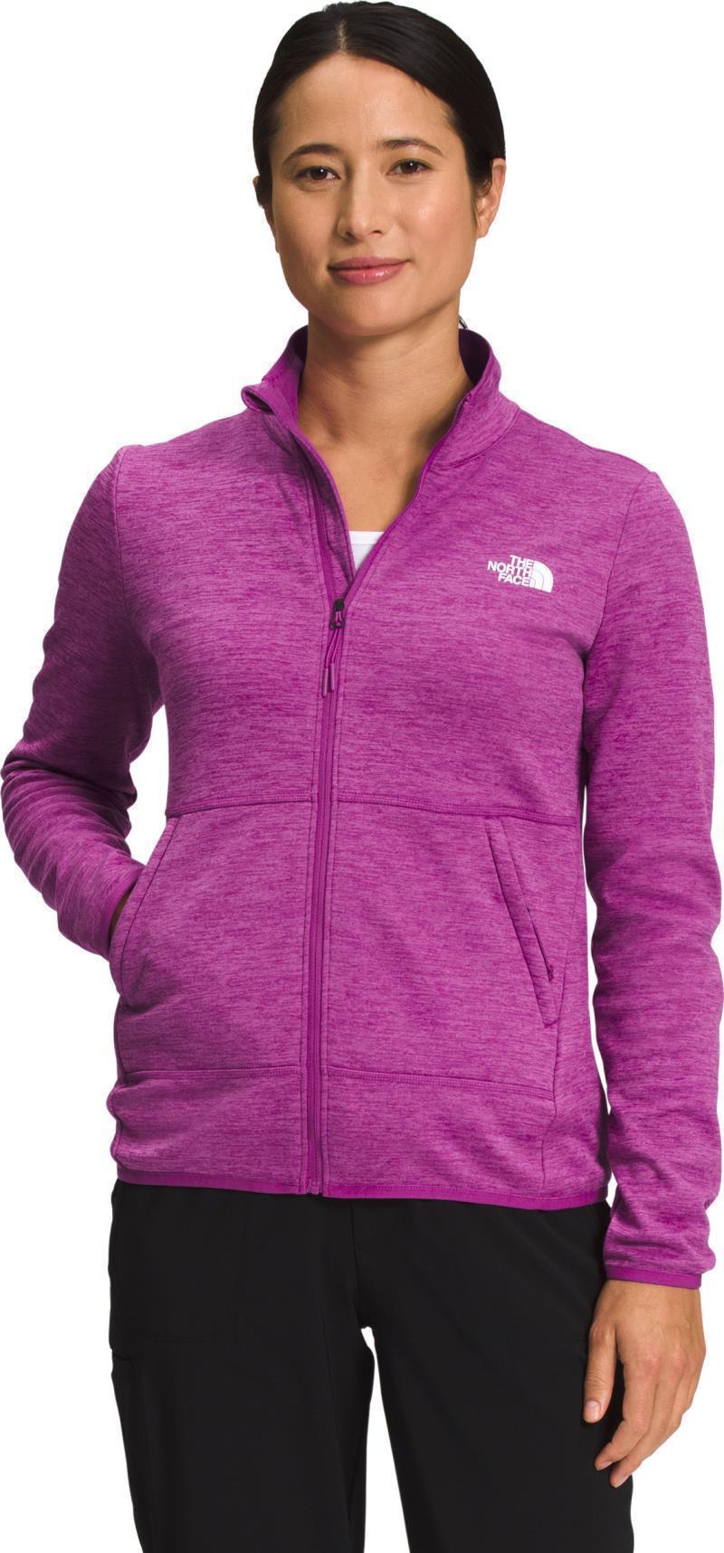 Canyonlands Full Zip - Womens - Purple Cactus Flower White Heather 1