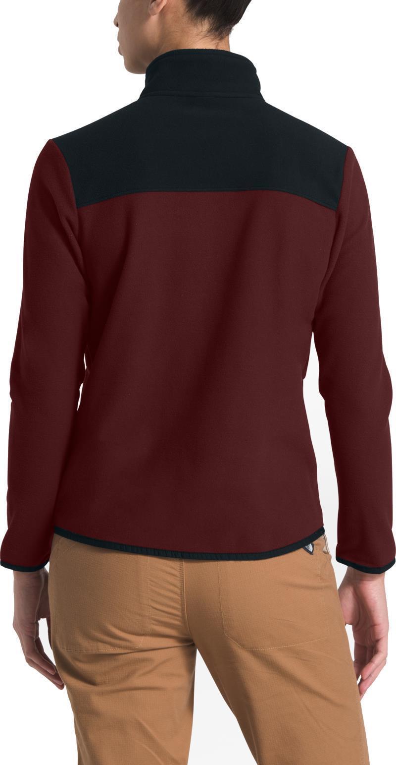 TKA Glacier Full Zip Jacket - Womens - Deep Garnet Red / TNF Black 2