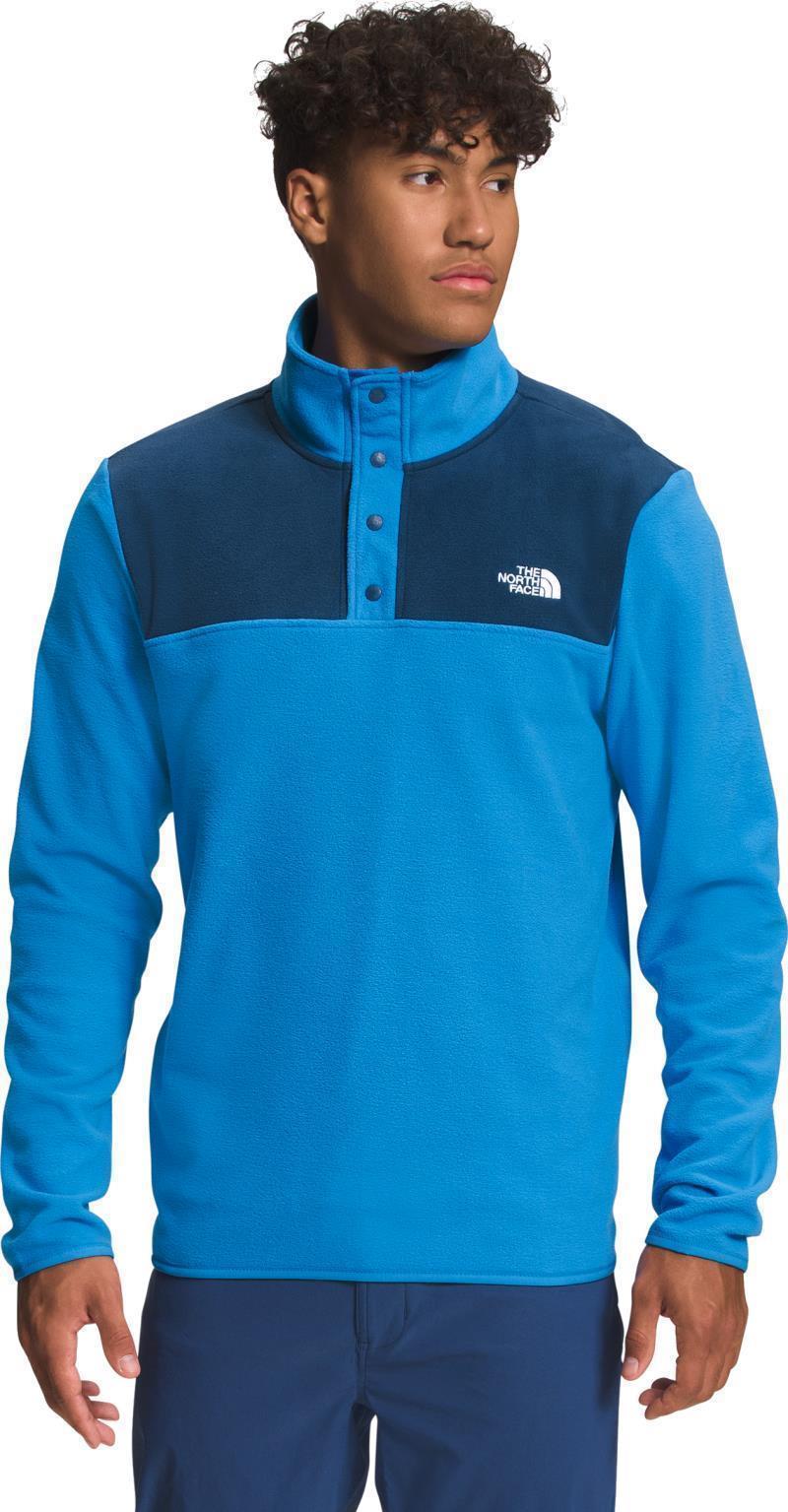 TKA Glacier Snap-Neck Pullover - Mens - Shady Blue / Super Sonic Blue 2