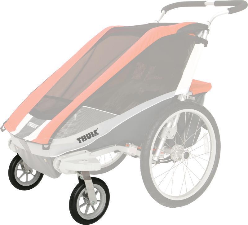 Chariot Strolling Kit - Cheetah XT - Silver / Black 1