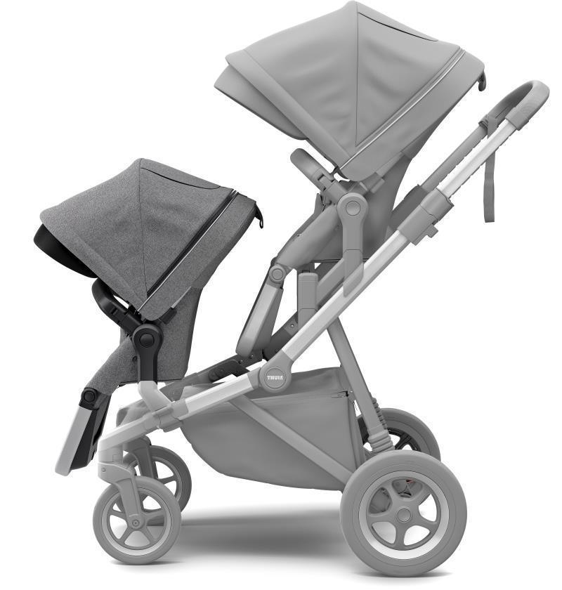 Sleek Sibling Seat - grey melange 1