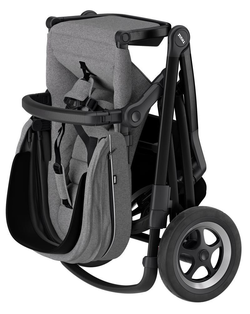 Sleek Stroller - grey melange / black 1
