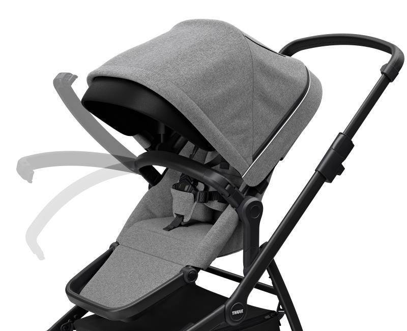 Sleek Stroller - grey melange / black 1