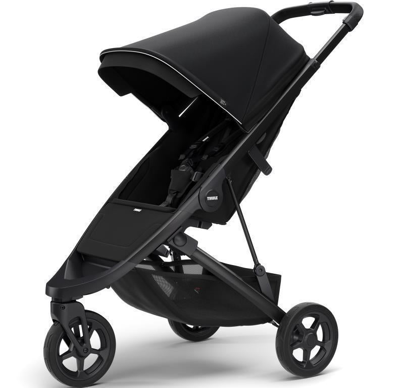 Spring 3-Wheel Stroller - Black 2