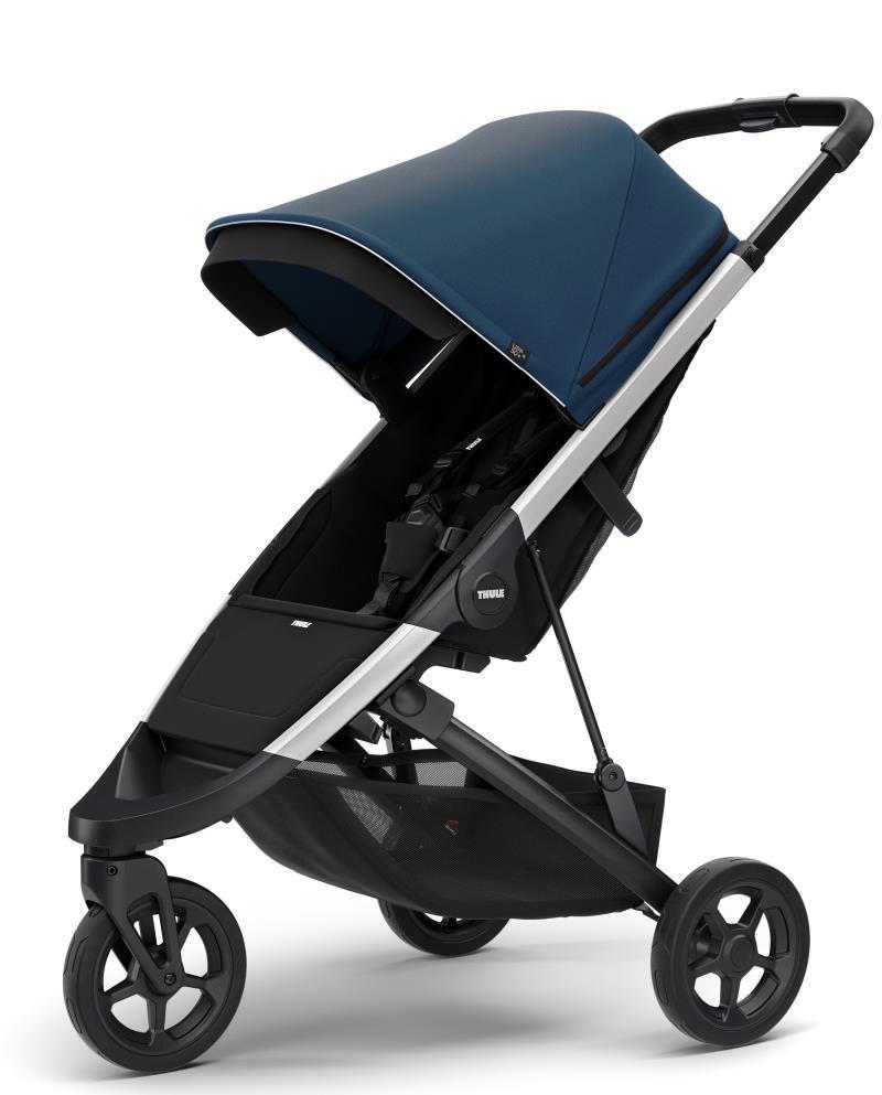Spring 3-Wheel Stroller - Majolica Blue 2