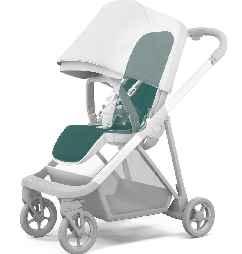 Stroller Seat Liner - Mallard Green 2