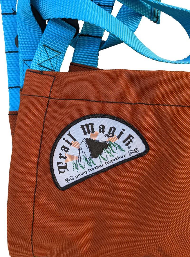 Kid Carrier - Burnt Orange / Turquoise Straps 1