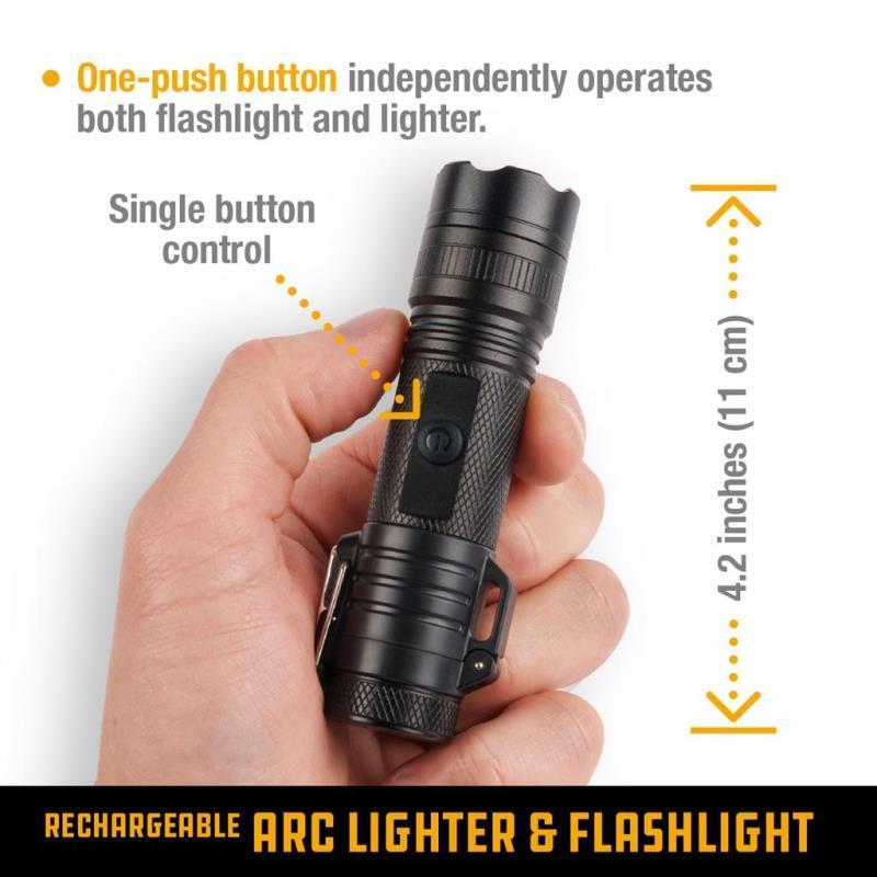 Arc Lighter & LED Flashlight - Rechargeable - Not Applicable 2
